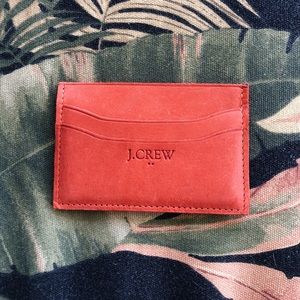 J. Crew Suede Credit Card Holder